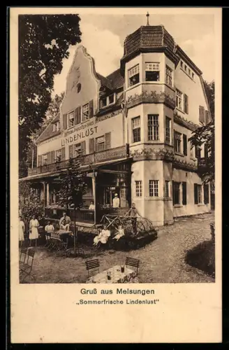 AK Melsungen, Hotel Sommerfrische Lindenlust mit Garten