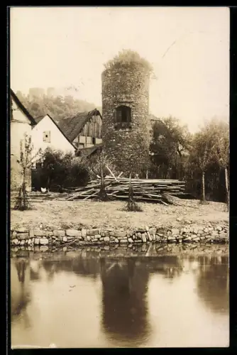 Foto-AK Liebenau /Hessen, Burgruine an der Diemel um 1915