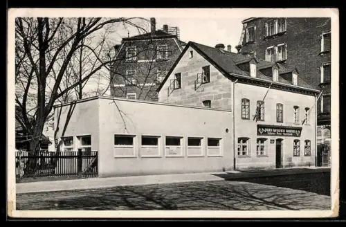 AK Nürnberg, Gasthaus zum wilden Mann, Schwabacherstrasse 46, Hans Hirschmann