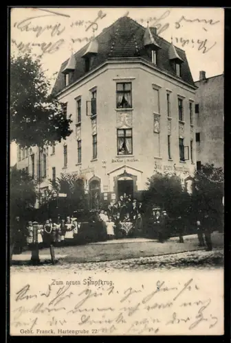 AK Lübeck, Gasthaus Zum Neuen Sumpfkrug
