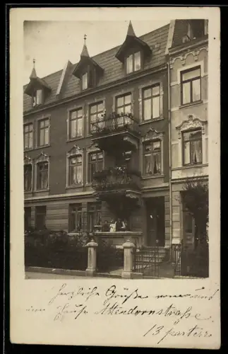 Foto-AK Lübeck, Wohnhaus in der Attendornstrasse 13