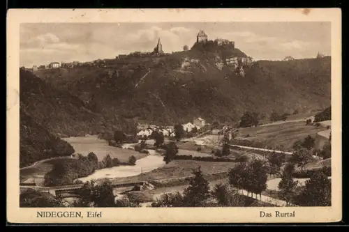 AK Nideggen /Eifel, Das Rurtal