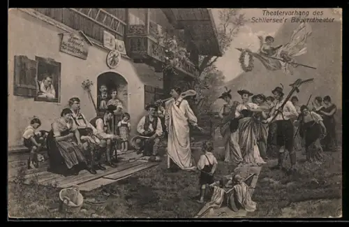 AK Schliersee, Theatervorhang des Schlierseer Bauerntheater