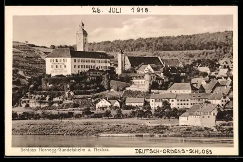 AK Gundelsheim a. Neckar, Schloss Hornegg, Deutsch-Ordens-Schloss