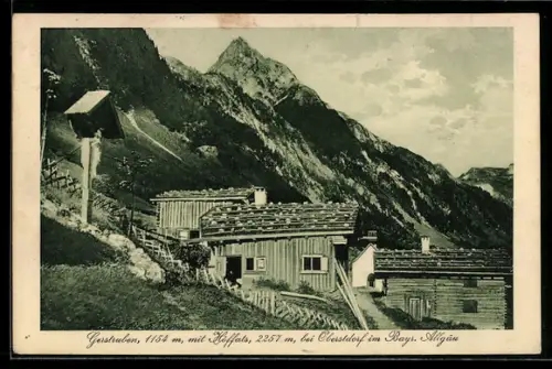 AK Oberstdorf im Bayr. Allgäu, Gerstruben mit Höfats