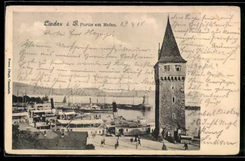 AK Lindau i. B., Partie am Hafen
