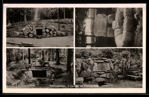 AK Egerquelle /Fichtelgebirge, Vier Quellen im Fichtelgebirge