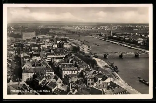 AK Frankfurt a. M., Blick nach Osten