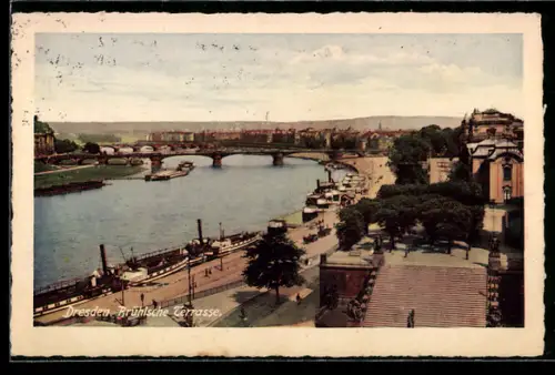 AK Dresden, Brühlsche Terrasse