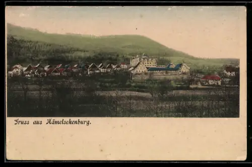 AK Hämelschenburg, Schloss und Ortsansicht