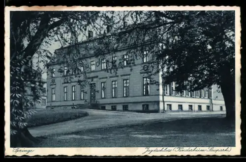 AK Springe, Jagdschloss (Kinderheim Saupark)