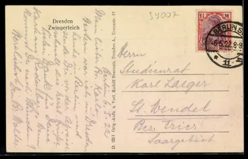 AK Dresden, Zwingerteich