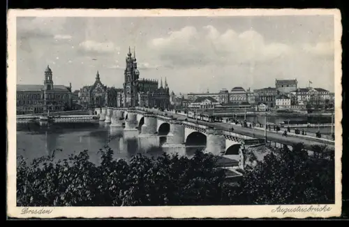 AK Dresden, Augustusbrücke