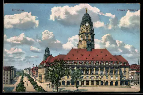 AK Dresden, Neues Rathaus