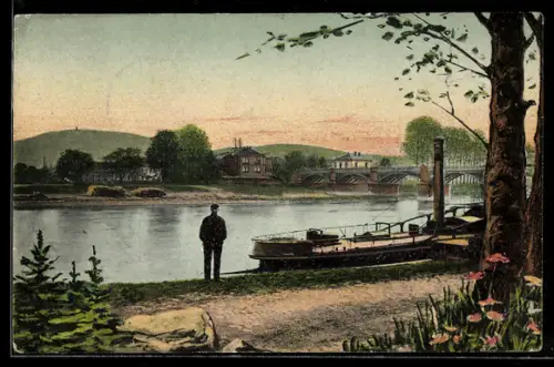 AK Rinteln, Blick aus dem Stadtpark