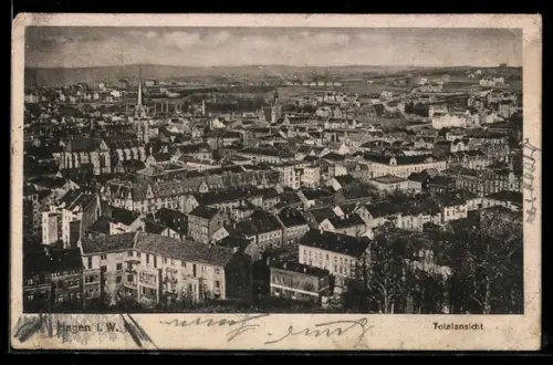 AK Hagen i. W., Totalansicht des Ortes