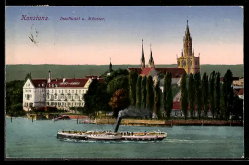 AK Konstanz, Inselhotel und Münster