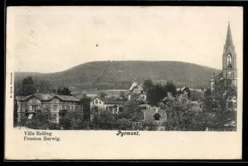 AK Pyrmont, Villa Reiling, Pension Herwig