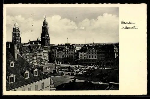 AK Dresden, Partie am Altmarkt