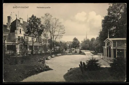 AK Bad Pyrmont, An der Helenenquelle