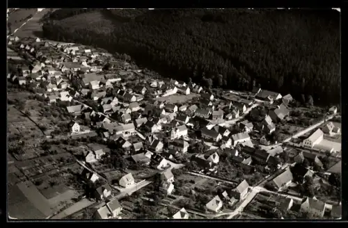 AK Uschlag /Hann. Münden, Luftbild des Ortes