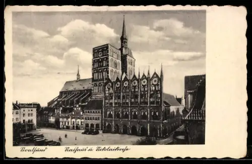 AK Stralsund, Rathaus und Nikolaikirche
