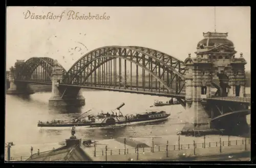 AK Düsseldorf, Rheinbrücke