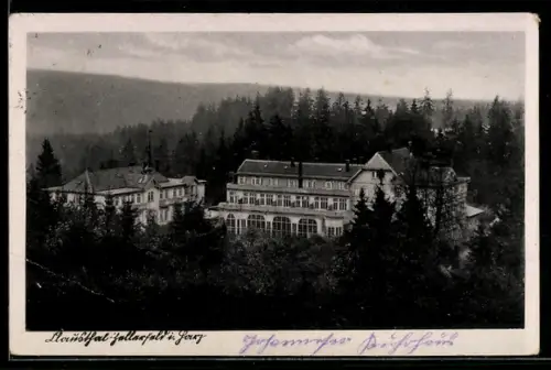AK Clausthal-Zellerfeld, Hotelansicht im Wald