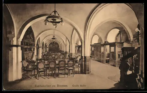 AK Bremen, Ratskeller, Grosse Halle