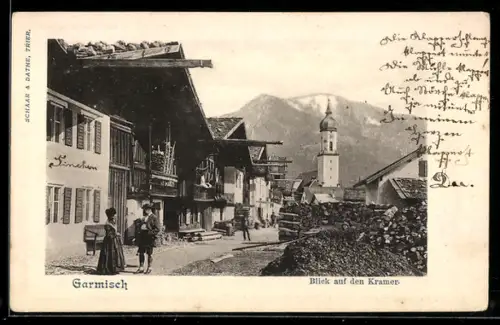 AK Garmisch, Blick auf den Kramer