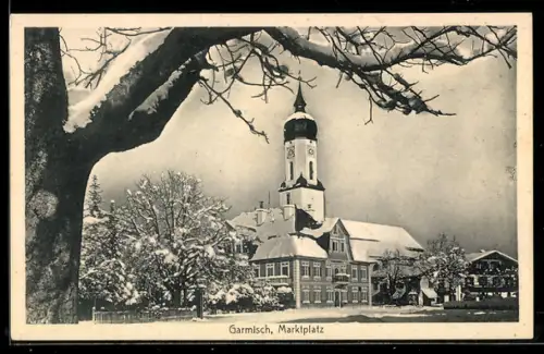 AK Garmisch, Marktplatz