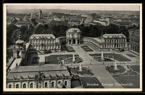 AK Dresden, Zwinger, Totalansicht