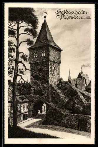 Künstler-AK Hildesheim, Kehrwiederturm