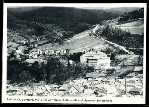 AK Bad Orb i. Spessart, Kinderheilanstalt, Spessart-Sanatorium
