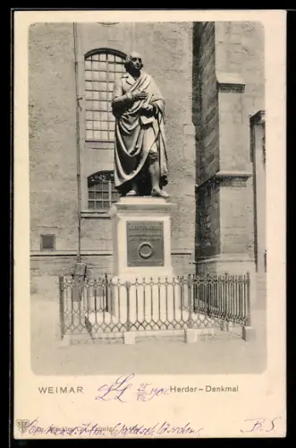 AK Weimar, Herder-Denkmal