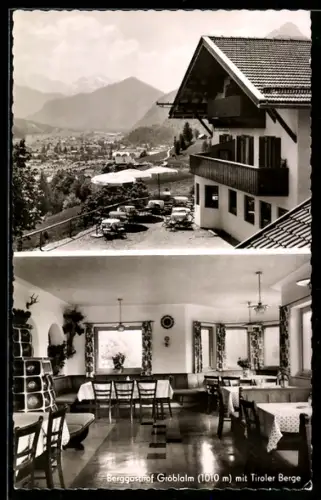 AK Mittenwald /Karw., Berggasthof Gröblalm, Tiroler Berge