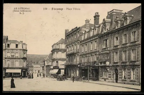 AK Fécamp, Place Thiers