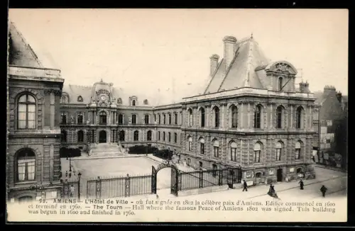 AK Amiens, L`Hôtel de Ville