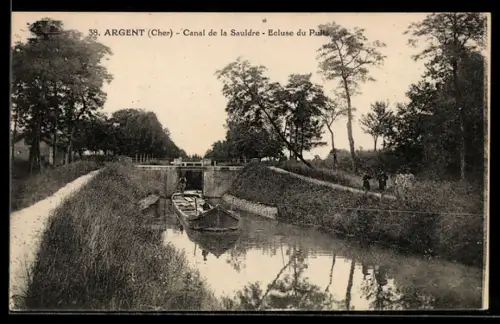 AK Argent /Cher, Canal de la Sauldre, Ecluse du Puits