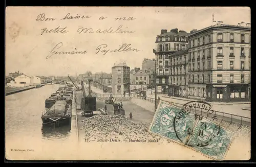 AK Saint-Denis, Bords du canal