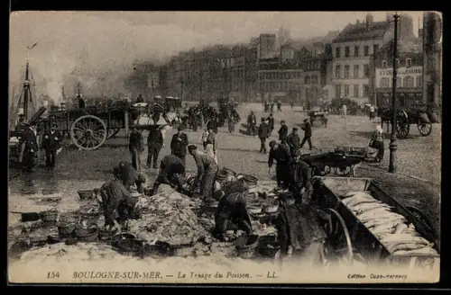 AK Boulogne-sur-Mer, Le Triage du Poisson