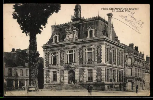 AK Fère-Champenoise /Marne, L`Hôtel de Ville