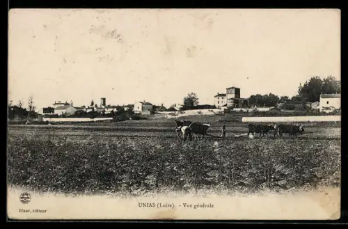 AK Unias /Loire, Vue générale