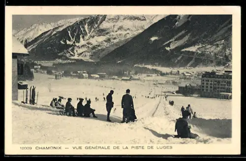 AK Chamonix, Vue générale de la piste de Luges