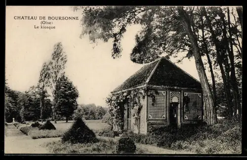 AK Chateau de Boursonne /Oise, Le kiosque