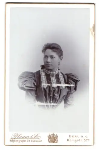 Fotografie Pflaum & Co., Berlin, Königstr. 57a, Porträt einer Dame