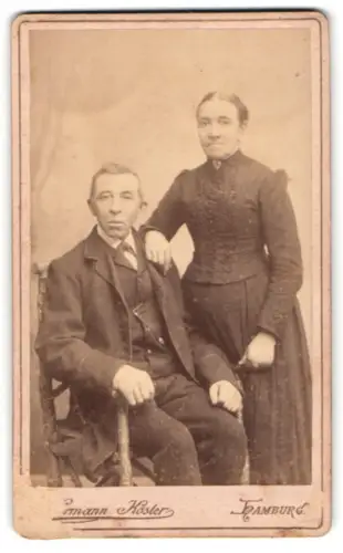 Fotografie Hermann Köster, Hamburg, Steinstrasse 58, Porträt eines Paares