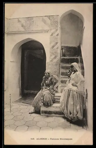 AK Algerie, Femmes Mauresques, arabische Volkstypen