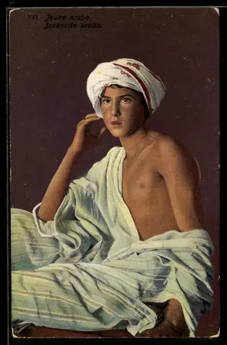 AK Giovane arabe (Junge im traditionellen Gewand)