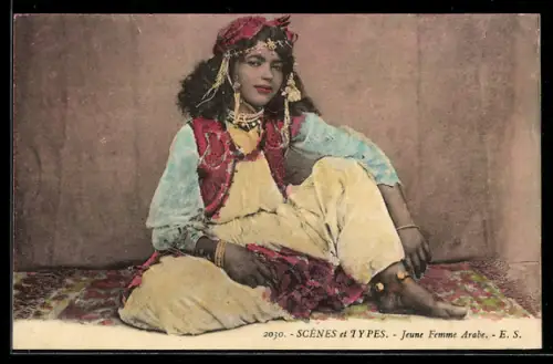 AK Scènes et Types, Jeune Femme Arabe, arabische Volkstypen